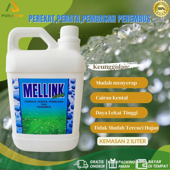 Gambar Mellink Stick 2L Perekat Perata Pembasah Penembus Pestisida Tanaman Kebun - 2L dari PUROTANI.ID Kab. Purworejo Tokopedia