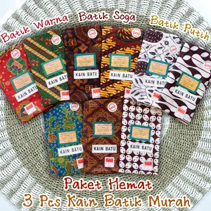 3Pcs Kain Jarik Batik Murah Paket Hemat batik kebat pentas seni melahirkan 7 bulanan kerajinan tangan
