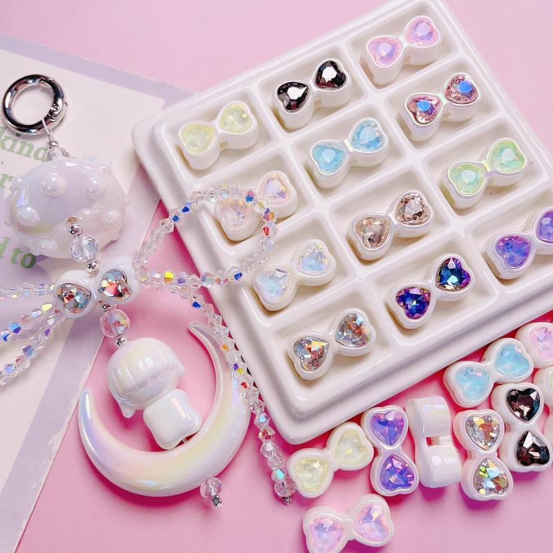(เกรดพรีเมี่ยม) ลูกปัดพรีเมี่ยม เกรดAAA สำหรับ diy ร้อยเครื่องประดับ พวงกุญแจ 1