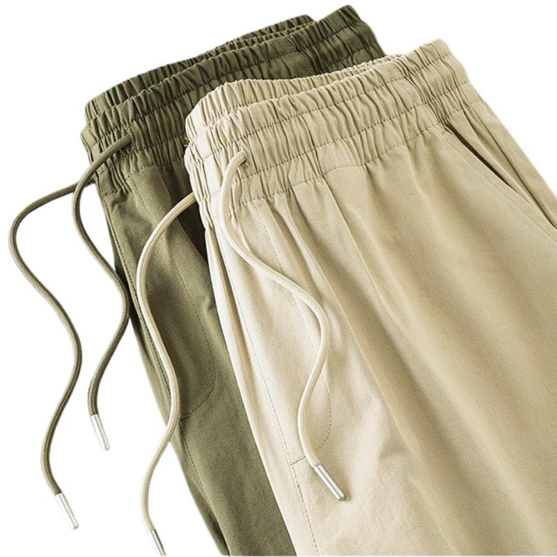 Product Introduction of Mua 3 Được 1 QUÀ - Quần Baggy Kaki Nam Nữ Bigsize 50-115KG Fom Suông Cạp Chun 4 Túi Kaki Thun Co Giãn Menswear Kem Pants Có Túi ongsuong 30