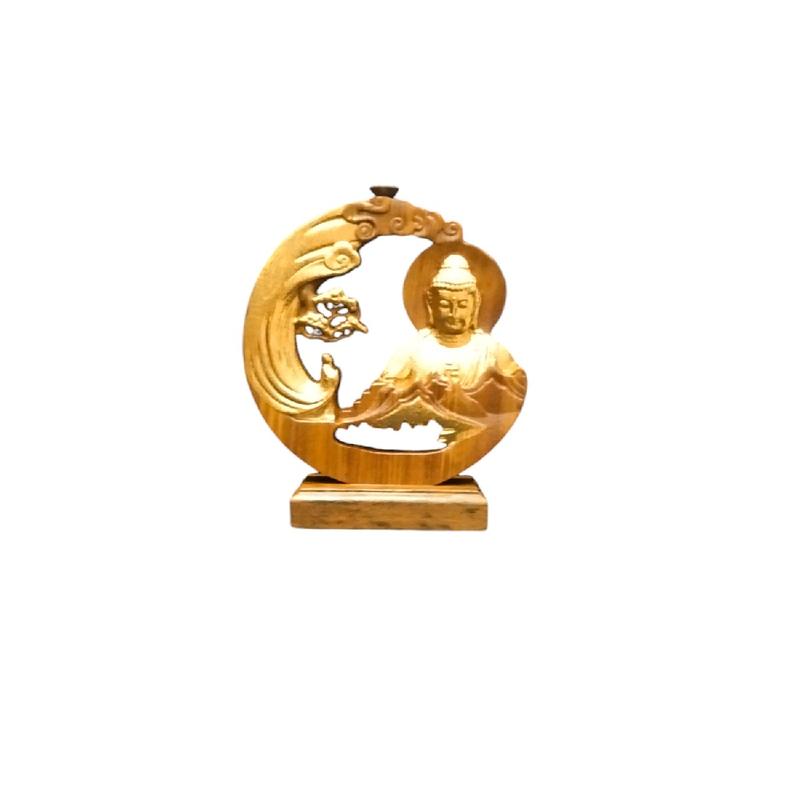 Tranh Nhất Bái Phật xông trầm cao 23x20x3 1