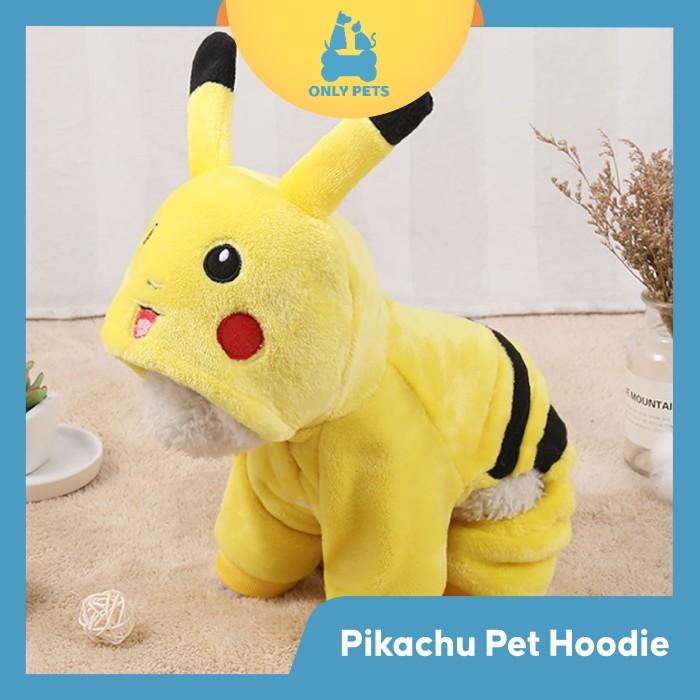 ONLY PETS Pakaian Hoodie Kucing Anjing Model Pikachu Lucu Berkualitas ...