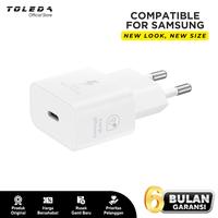 Gambar Charger Compatible For Samsung Fast Charging New Model 25w Type-C Port White - White dari Toleda Indonesia Kota Tangerang 4 Tokopedia