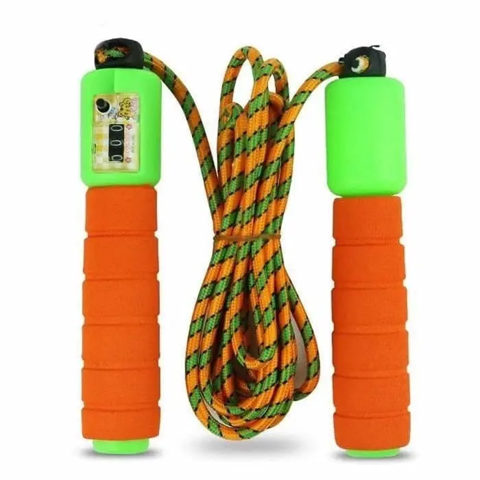 SKIPPING ROPE COLOR Ada COUNTER / JUMPING ROPE / LOMPAT TALI / Alat Olahraga Tali Fitness Aksesories Counter Hitung Gym 1