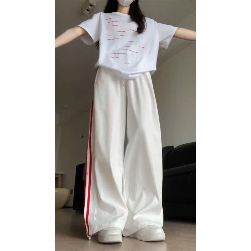 Quần Suông Kaki Ống Rộng 3 Sọc, Đứng Form Dáng Unisex Nam Nữ 6