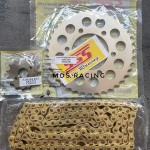 Gear Set SSS Original 428 415 Vixion Old/Lama, NVL, Nva, Advance, MXKing150, Byson, R15V2, Xabre, Plus dengan Rantai Golden Polos/Merk Lain - Kunci, Motor