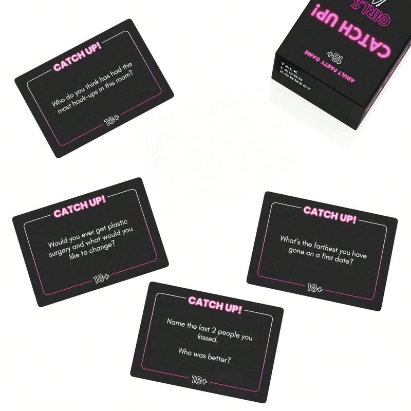 Product Introduction of Catch Up! Card Game, 1 Box Adult Party Game, Thought Provoking Conversation Starters for Fun Nights, Bachelorette and Birthday Party Game 2