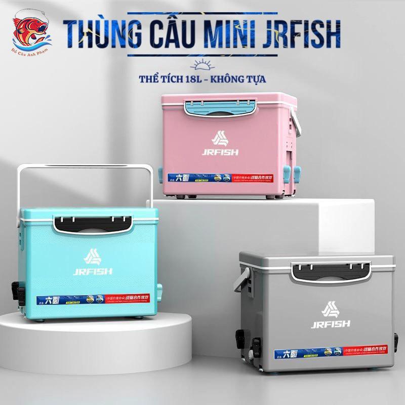 Thùng Câu Đài Mini 18L JRFISH Trọng Lượng 3kg8 Dễ Dàng Di Chuyển TC-7 Đi Câu Bắt Cá Fishing Câu Cá Nam Đồng