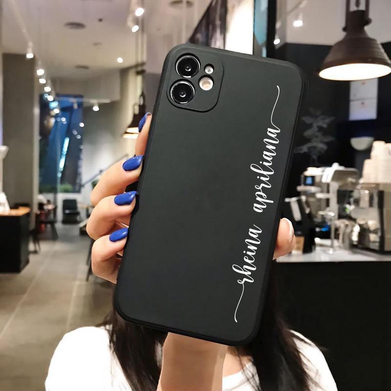 SoftCase  Macaron Custom Nama Kamu [CN] For All Type - SoftCase Tebal - SoftCase Lentur Hardcase Case Casing 4