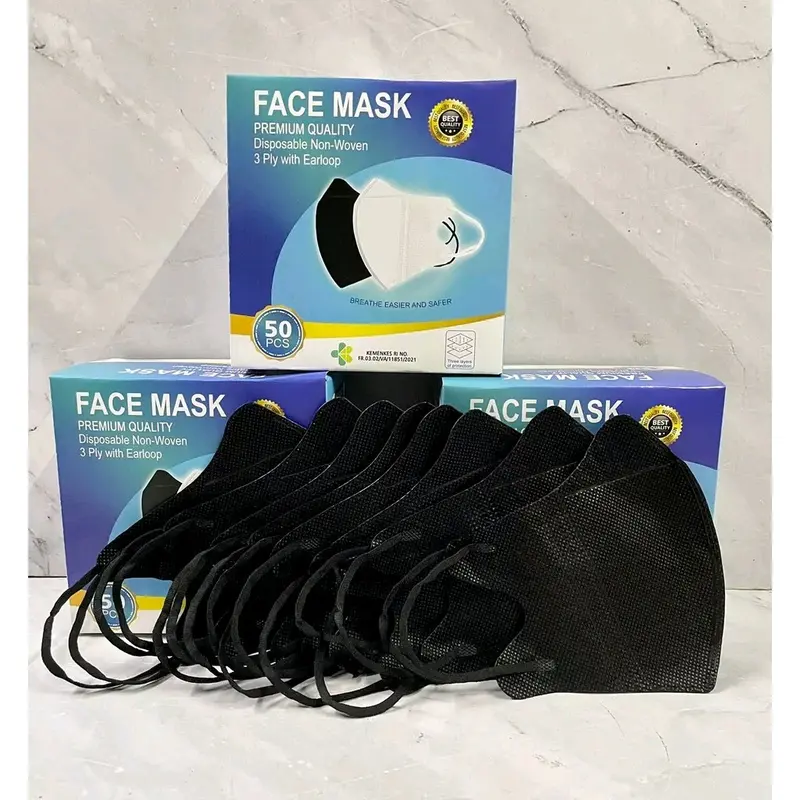 Masker Duckbill Facemask 3ply MURAH Earloop isi 50 Mask 2