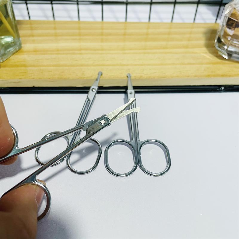 Kéo Cắt Tỉa Lông Mũi, Lông Mày, Lông Mi, Cắt Tóc, Cắt Giấy Đầu Mũi An Toàn Tiện Lợi