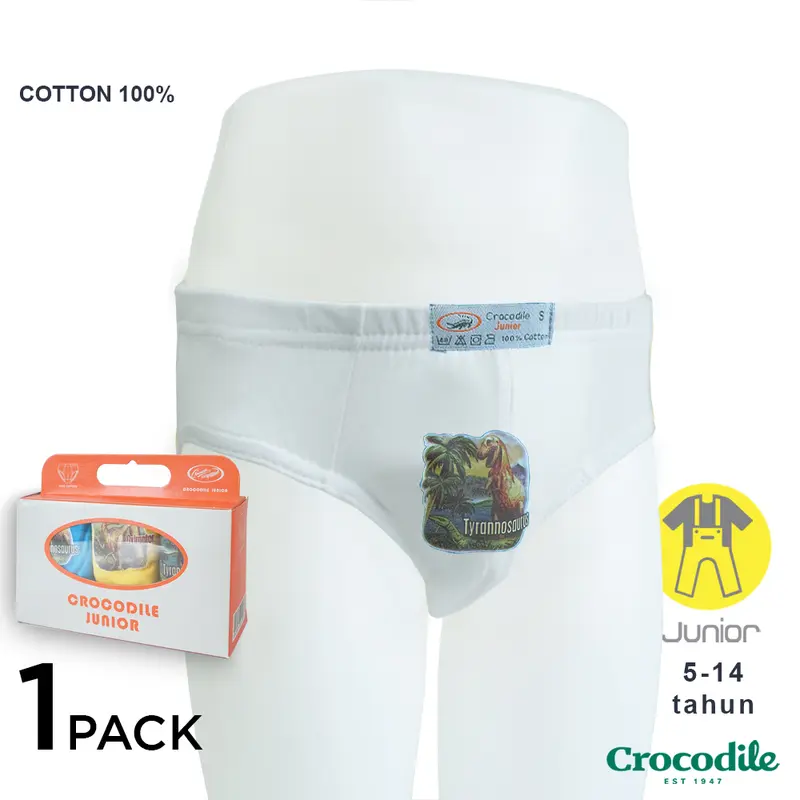 Crocodile KIDS Brief 521-829 - 1 Pack - Katun Original 0