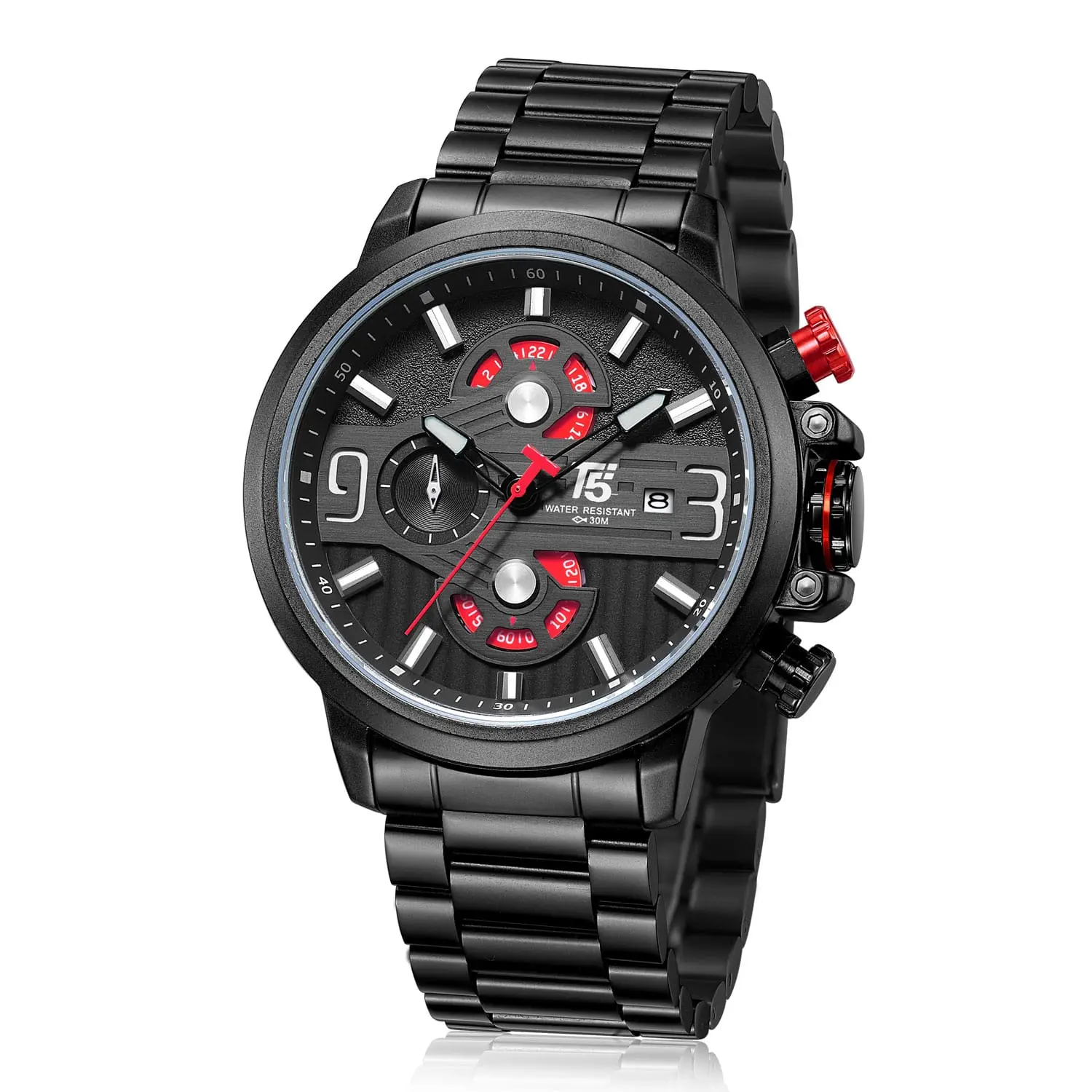 TimelessCorp - Jam Tangan Pria Cowok T5 H 3610G Original Stopwatch Watches