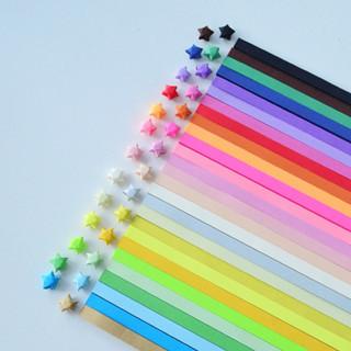 Giấy gấp ngôi sao tập 1350 tờ nhiều màu S0650 ngôi sao giấy tự gấp làm quà tặng hoặc trang trí DIY