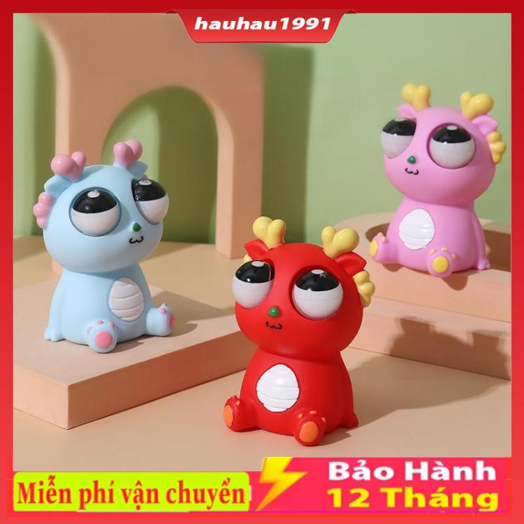 Rồng Mắt Lồi Bóp Xả Stress Nhiều Màu , Mắt Xoay 180 Độ