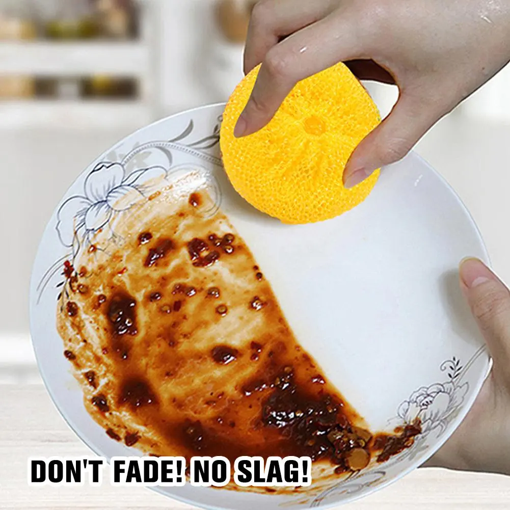 1pcs Plastic Wire Cleaning Ball Washing Cleaning Scrubber Greases Not Texture Scratch-free X0J6