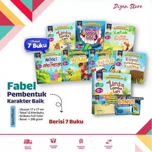 (isi 7 buku) Fabel Pembentuk Karakter Baik - Zain - Dizen Store