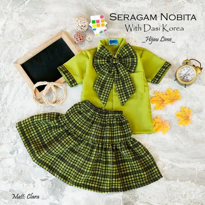 Set Seragam Sekolah Korea Seragam Paud Anak Baju Cantik