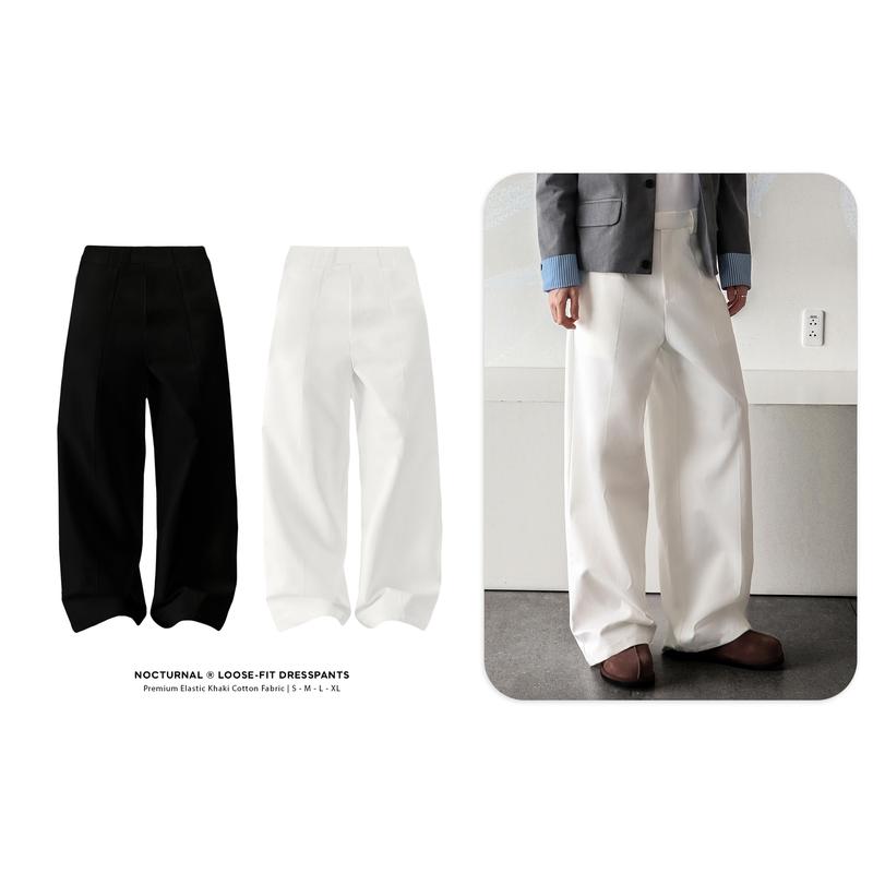  Quần Âu Ống Rộng NOCTURNAL Loose-fit Dress Pants Cotton Unisex Nam Nữ Local Brand 