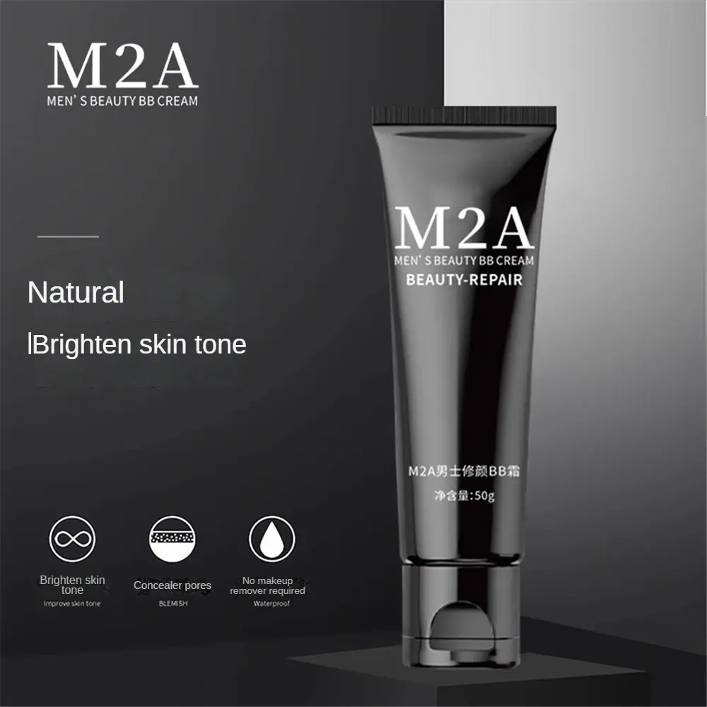 Kem nền Che Khuyết Điểm Dạng Lỏng Lót Cho Nam, M2A, Thích Hợp Che Các Vết Thâm, Mụn Trứng Cá, Không Thấm Nước Và Chống Mồ Hôi, Kiểm Soát Dầu, Bổ Sung Nước, Lâu Trôi Cosmetic