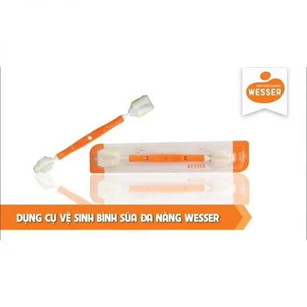 Cọ rửa bình sữa đa năng 2 đầu hoặc 1 đầu mút xốp 2