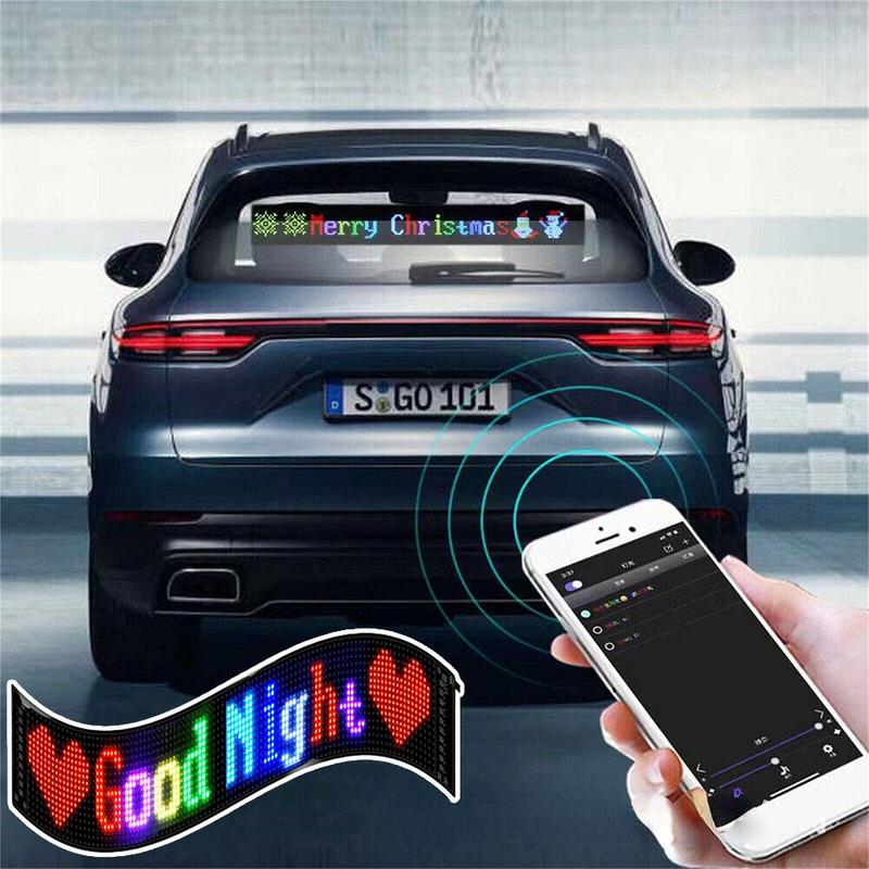 Product Introduction of Car LED Sign Bluetooth APP Control LED Message Scrolling Display Board F 11