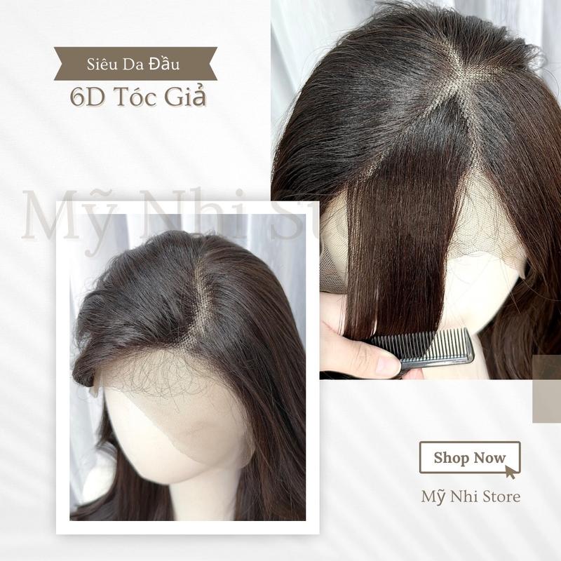 Product Introduction of Siêu Da Đầu 6D Tóc Giả Xoăn Layer Dài 65cm 6D01 (SIZE LỚN) Wig  Nữ 3