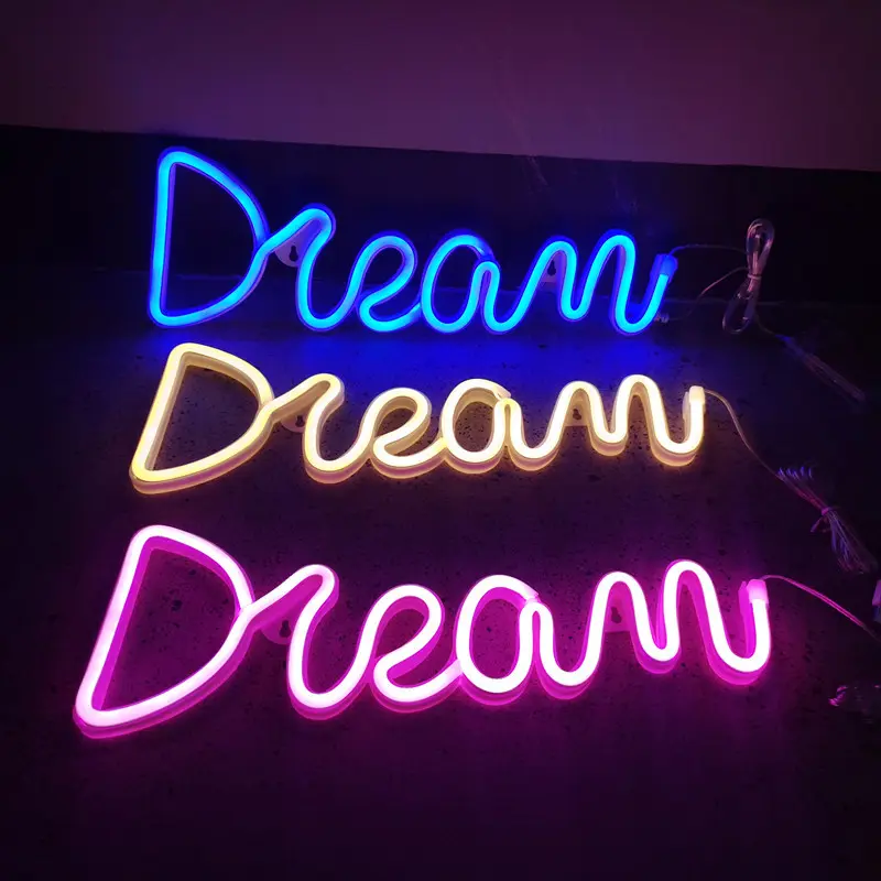 Đèn neon treo tường dùng USB và Pin Decor phòng ngủ, đèn led, đèn led neon, đèn trang trí phòng ngủ, đèn led đẹp 2