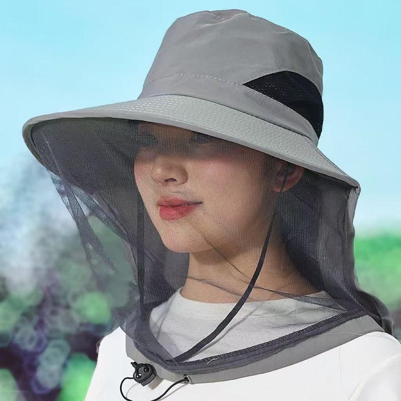  Mũ Chống Muỗi Tấm Chắn Mặt Lưới Mũ Chống Nắng Unisex Chống Nắng Che Mặt Mùa Hè Chống Tia UV Thích Hợp Cho Câu Cá Và Đi Bộ Đường Dài Mũ Câu Cá  Thanh Toán Khi Nhận Hàng  