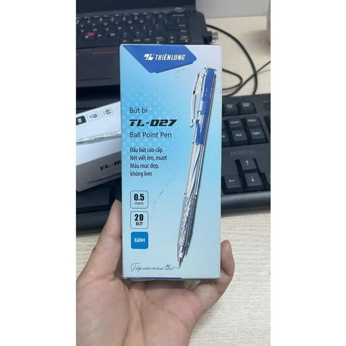 [ HÀNG 1K ]  Bút bi thiên long tl-027 cao cấp loại 0.5mm