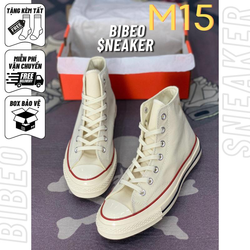 Product Introduction of M15 Giày Thể Thao Vải Nam Nữ Be Cao Cổ 1