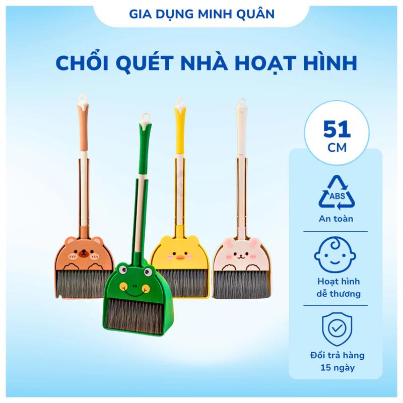 Chổi Quét Nhà Mini Chất Liệu Nhựa ABS Hoạt Hình Dễ Thương Cho Bé Tập Quét Nhà