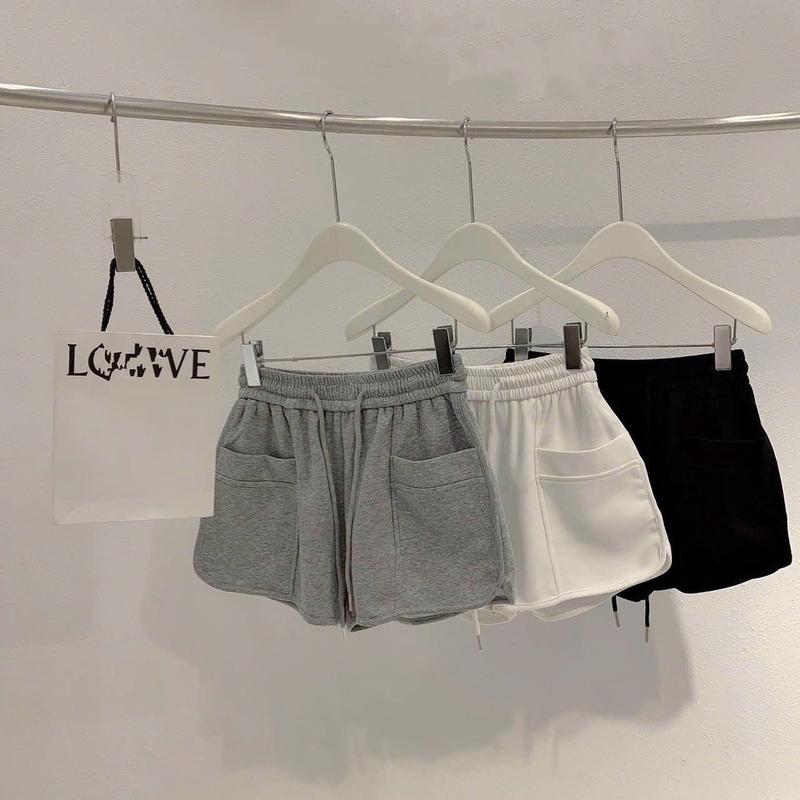 ￼Quần short thể thao chất thun da cá túi hộp dày dặn, thấm hút mồ hôi tốt, quần sooc nữ hot đủ 3 màu( có bigsize)