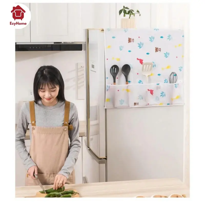 [COMBO 2] Tấm Phủ Tủ Lạnh, Máy Giặt Có Ngăn Để Đồ - Chống Bụi, Chống Dầu Mỡ, Chống Nước, Dễ Lau Sạch miếng lót 6