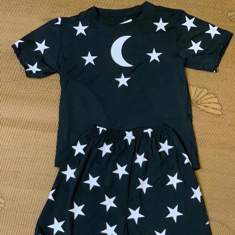 Bộ Đồ Ngôi Sao Bé Trai, Bé Gái Chất Cotton - Vải Cotton, Co Giãn 4 Chiều 0
