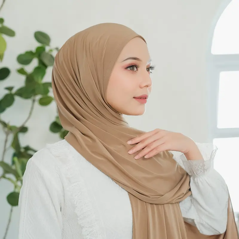 ZIYA Hijab - Pashmina Instan Jersey Premium Jilbab Syal Panjang Kerudung Pashmina Syari Wanita Muslim 4