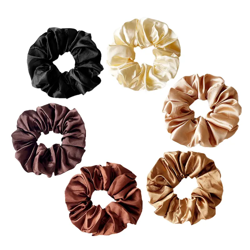 Hair band solid color diced head rope set fabric head flower rubber band hair accessories