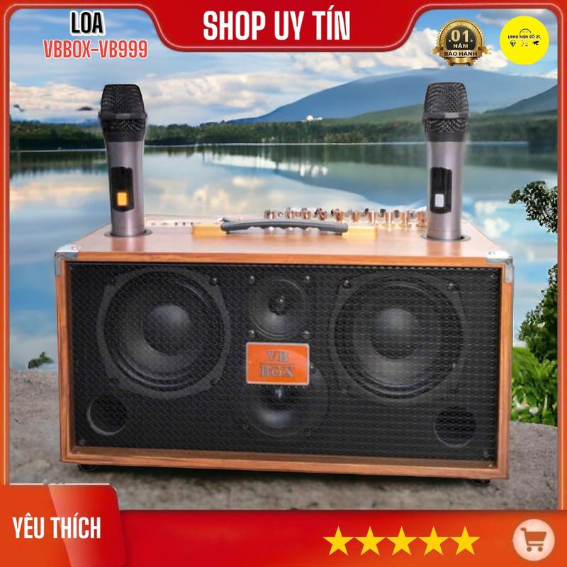 Loa Karaoke Xách Tay VBBOX VB999 . 4 Đường Loa 2 Bass 1 Trung 1 Treble Công Suất 200w