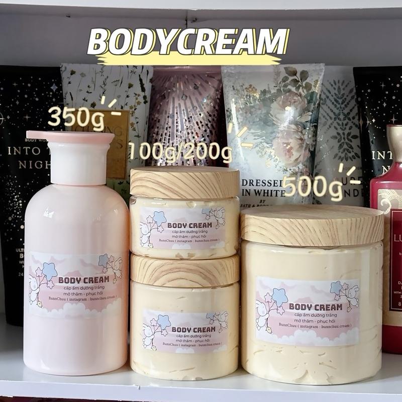 | BunnChuu | Body Cream/cấp ẩm/phục hồi da/da khô/dưỡng da trắng hồng/dưỡng da body
