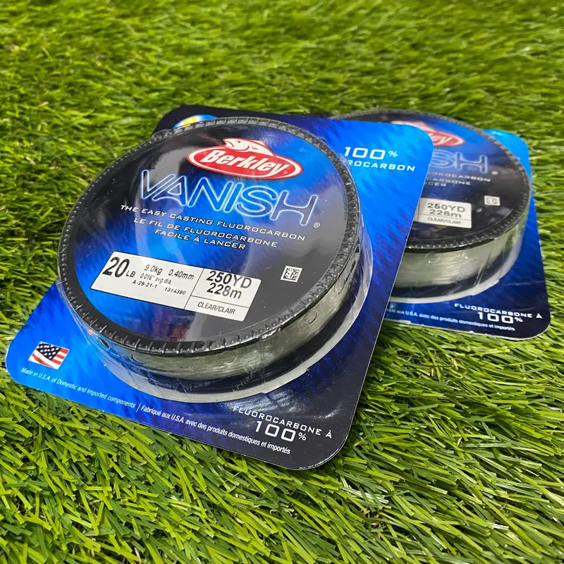 SENAR PANCING BERKLEY VANISH 250YD 228M CLEAR 100% FLUOROCARBON 5