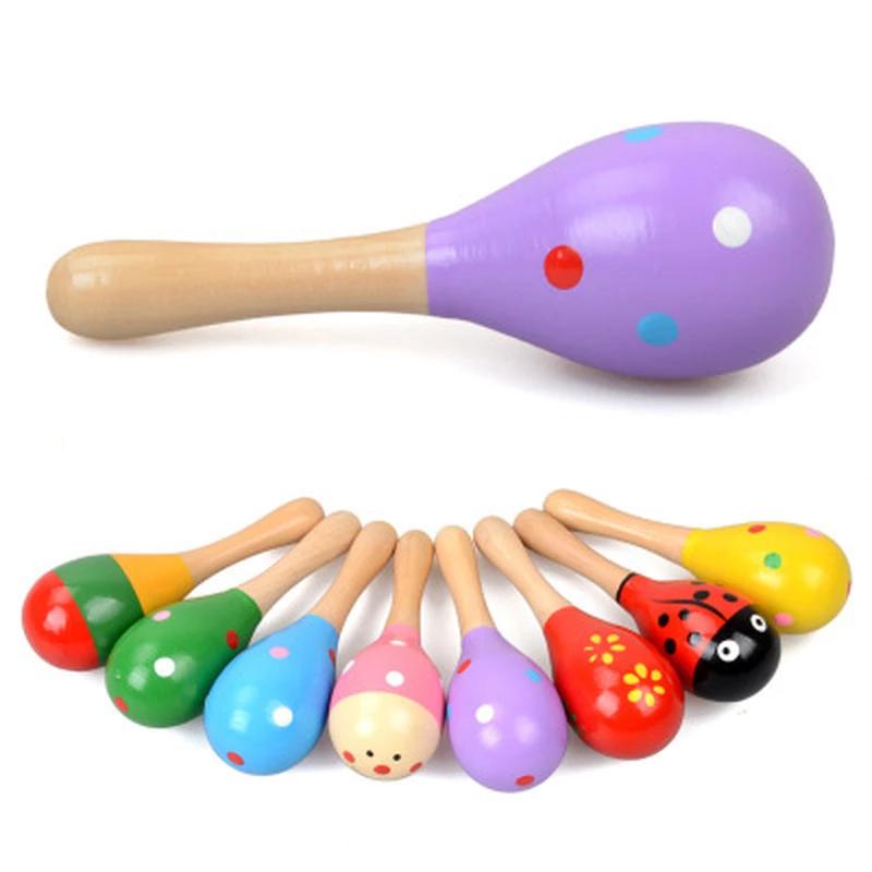 Shaking Items Wooden Sand Multicoloured Hammer Small Rattle Shaker Musical - TikTok ...