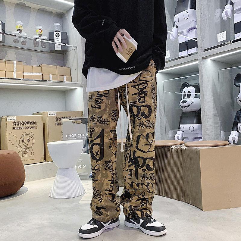 Product Introduction of Quần Dài Ống Rộng, Phong Cách Hip Hop, Thiết Kế Graffiti, Quần Ngoại Cỡ Dành Cho Nam Giới, Quần Jazz Và Quần Đường Phố Cao Cấp, Thích Hợp Cho Khiêu Vũ Và Phong Cách Cổ Điển 12