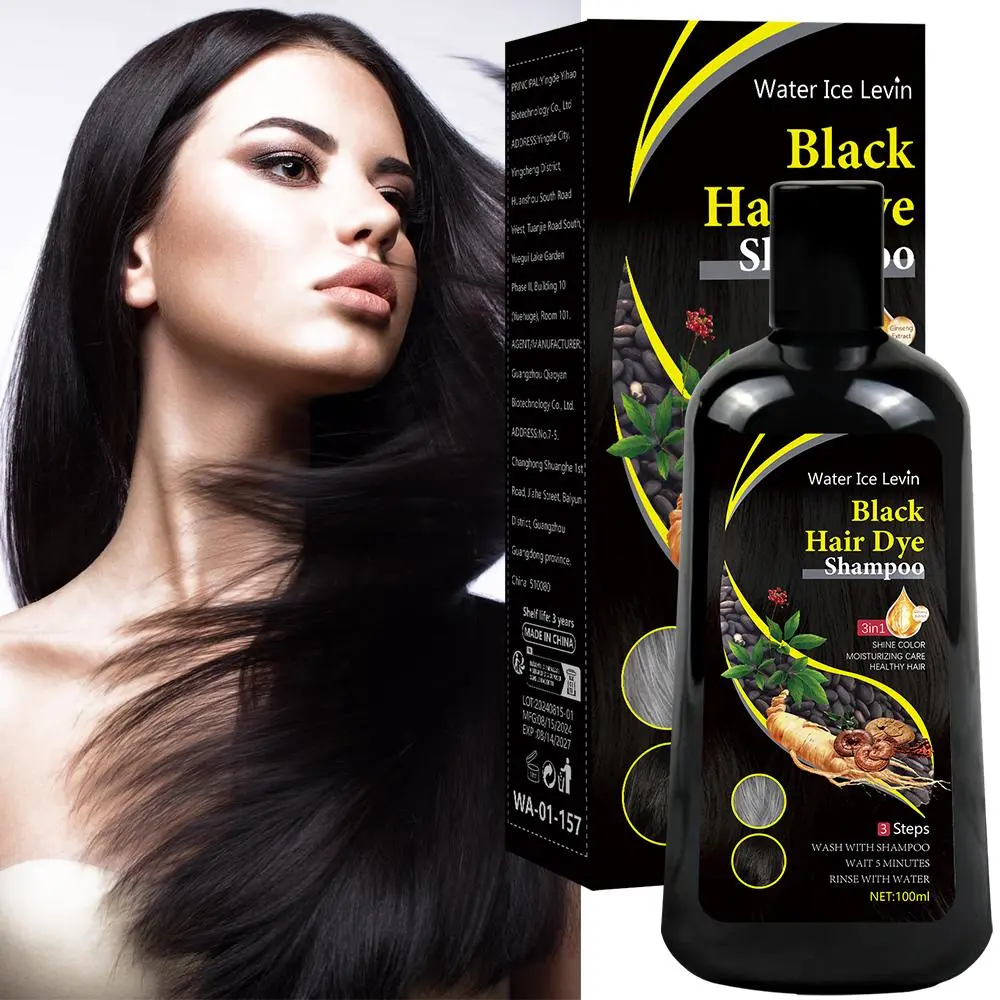 Nourishing Hair Dye Shampoo, Gentle Moisturizing Hair Care Shampoo, Long-lasting Hair Color Shampoo for All Hair Types