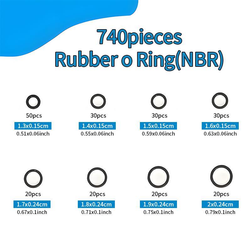 Product Introduction of Rubber O Ring Assortment Kit with Storage Case, Oil & Heat Resist Nitrile Rubber O Ring Set, 24 Sizes Sealing Gasket Washer for Automotive Repair, Hand Tool Accessories 7