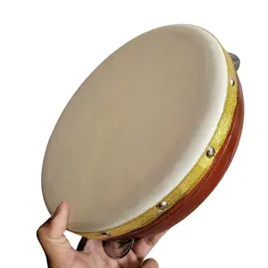 Rebana Hadroh 22cm Alat Musik Tradisional Mainan Anak untuk Sholawat Qasidah Keplak Kotek Berkualitas Toys