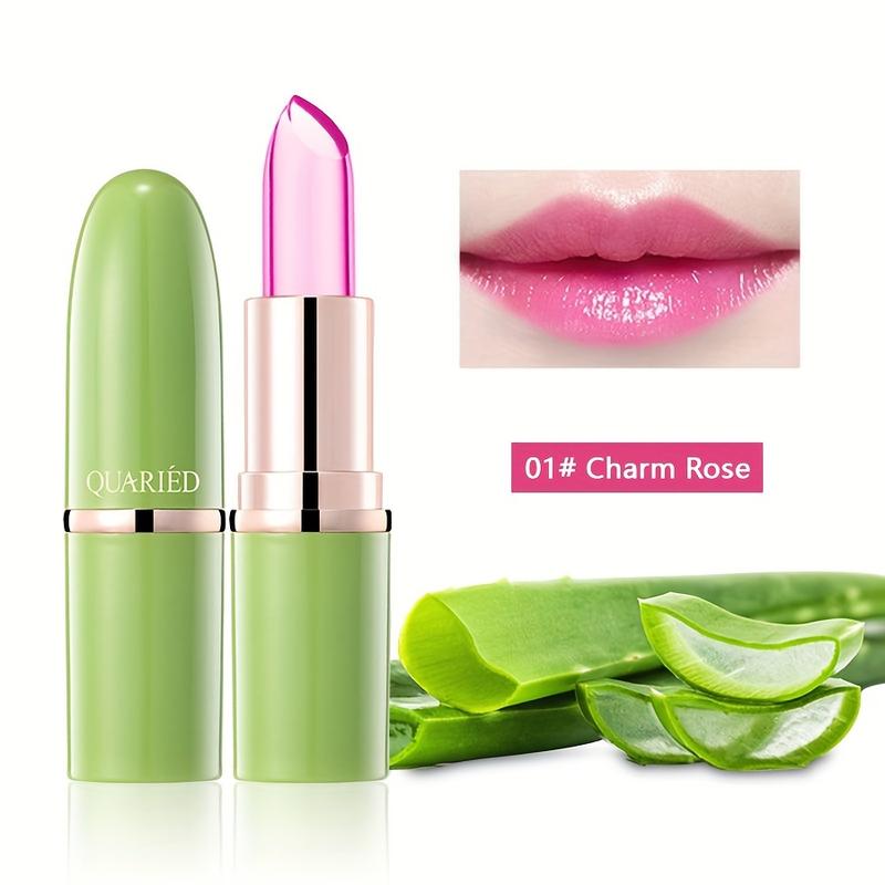 Product Introduction of Son Môi Nha Đam Dưỡng Ẩm, Son Dưỡng Môi Đổi Màu Nhiệt Độ Ma Thuật, Son Bóng Bổ Dưỡng Lâu Trôi, Mỹ Phẩm Chăm Sóc Môi Hàng Ngày 3