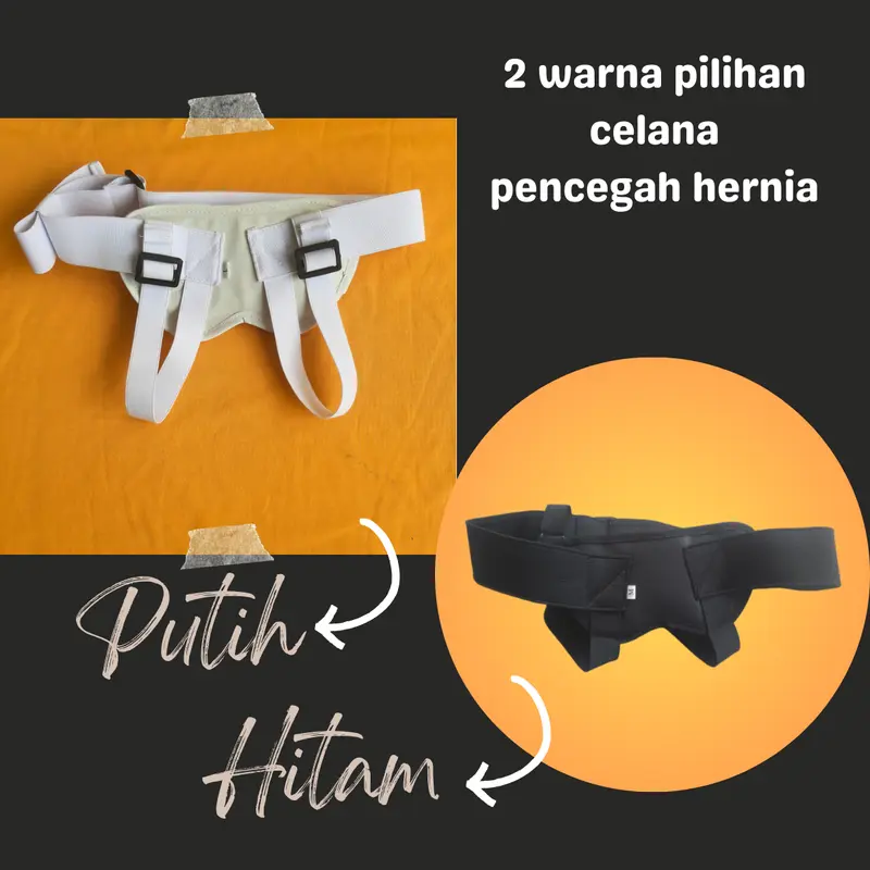 Celana Hernia Pria Dewasa / Sabuk Supporter Turun Berok Original sport / Celana hernia pria wanita 7
