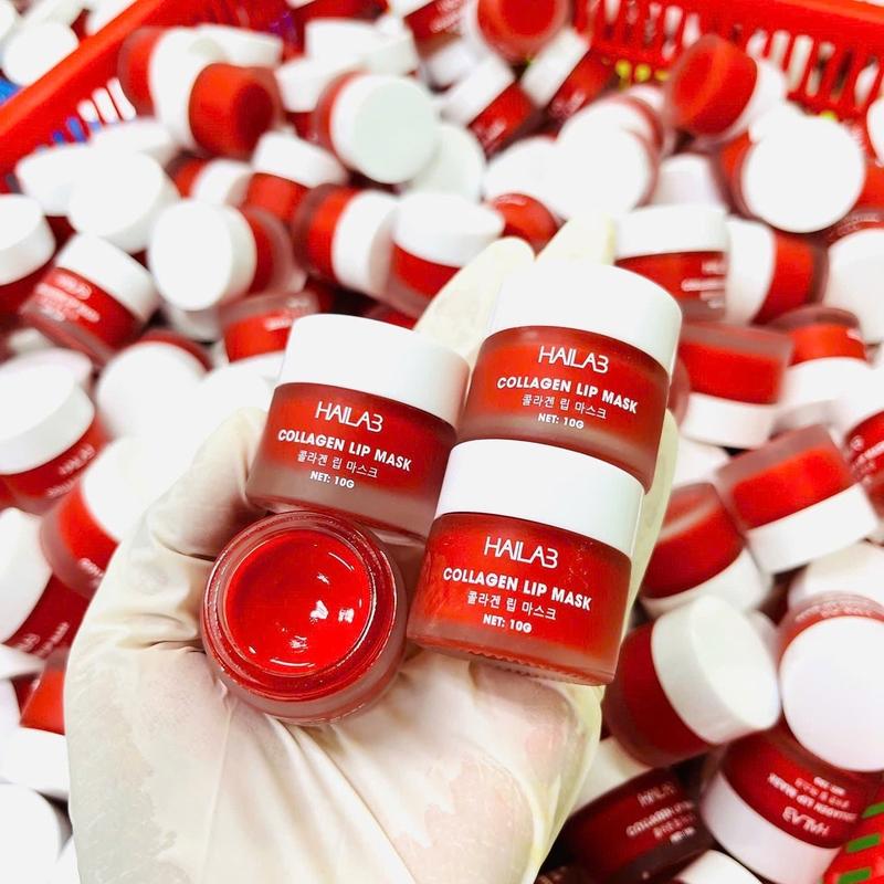 HAIL3 ủ môi lựu đỏ collagen làm dẹp mờ thâm tăng sinh collagen và giảm nhăn môi 5