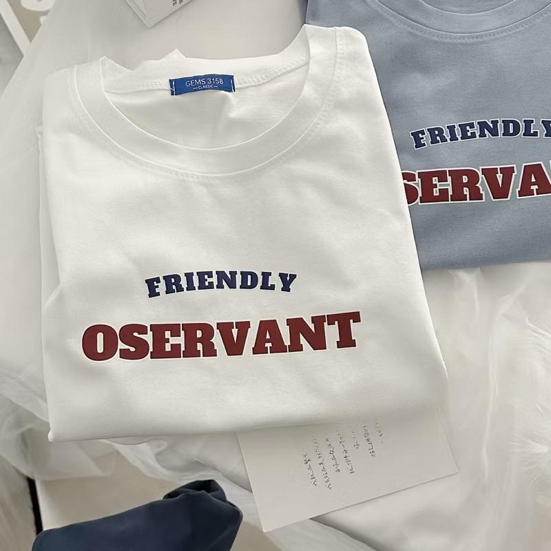 Áo Thun Tay Lỡ Chất Cotton Khô 3158 Form Rộng Nam Nữ OSERVANT