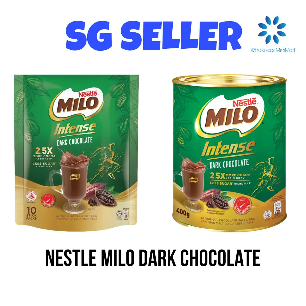 (SG SELLER) Nestle Milo Intense Dark Chocolate x2.5 More Cocoa 400g ...